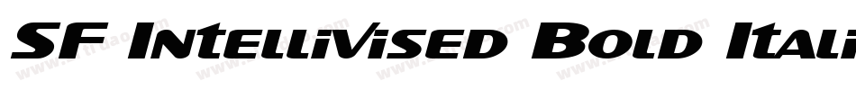 SF Intellivised Bold Italic字体转换